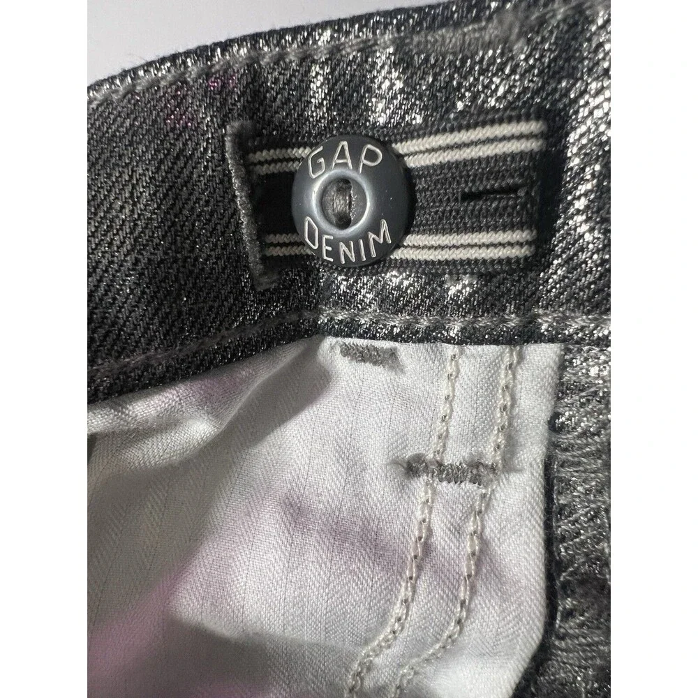 GAP KIDS GIRLS METALLIC SILVER SKIRT SZ 12 SLIM